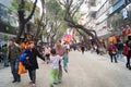 Shenzhen, China: Xixiang commercial pedestrian street landscape Royalty Free Stock Photo