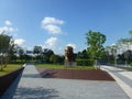 Shenzhen, China: Yuan Geng statue stands in Shenzhen talent park.