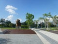 Shenzhen, China: Yuan Geng statue stands in Shenzhen talent park.