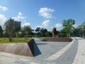 Shenzhen, China: Yuan Geng statue stands in Shenzhen talent park.