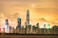 Shenzhen city skyline scenery, China Royalty Free Stock Photo