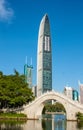 Shenzhen landmarks KingKey building Royalty Free Stock Photo