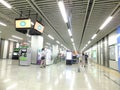 Shenzhen Metro Line 11, Baoan subway station indoor landscape Royalty Free Stock Photo