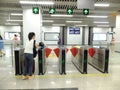 Shenzhen Metro Line 11, Baoan subway station indoor landscape Royalty Free Stock Photo