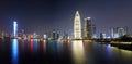 Shenzhen skyline night, China Royalty Free Stock Photo