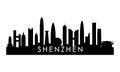 Shenzhen skyline silhouette.