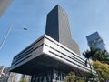 The Shenzhen Stock Exchange building on Christmas Day in Futian Central Business District in Shenzhen. Royalty Free Stock Photo