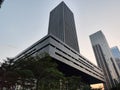 The Shenzhen Stock Exchange building designed by Rem Koolhaas OMA