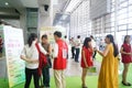 Shenzhen Tea Fair, the audience in the registration information Royalty Free Stock Photo