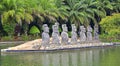 Shenzhen window of the world : the statues of easter island - chile