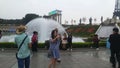 Shenzhen world window tourist attractions, many tourists are playing Royalty Free Stock Photo