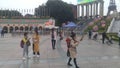 Shenzhen world window tourist attractions, many tourists are playing Royalty Free Stock Photo