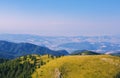 Shepherd and flock of sheepÃÅ½ Awesome mountain landscape