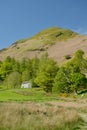 Shepherd hut beneath slopes of Cat Bells, Derwentwater, Lake District Royalty Free Stock Photo