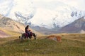 Shepherd in Lenin Peak Basecamp