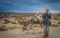 Shepherd playing flute Royalty Free Stock Photo