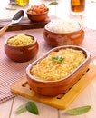 Shepherd`s Pie Escondidinho de Carne Seca  - Brazilian Traditional Food Royalty Free Stock Photo