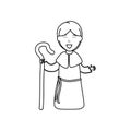 Shepherdess cartoon character