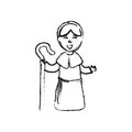 Shepherdess cartoon character