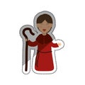 Shepherdess cartoon character