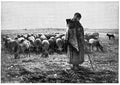 Shepherdess with her Flock by a French artist Jean-Francois Millet.