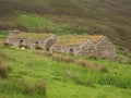 Shepherds Cottages on Hillside Royalty Free Stock Photo