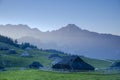 Shepherds huts on Velika Planina Royalty Free Stock Photo