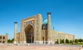 Sher Dor madrasah on Registan Square in Samarkand, Uzbekistan Royalty Free Stock Photo