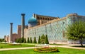 Sher Dor madrasah on Registan Square in Samarkand, Uzbekistan Royalty Free Stock Photo