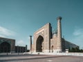 Sher Dor madrasah on Registan square, Samarkand, Uzbekistan Royalty Free Stock Photo