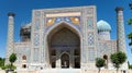 Sher Dor Medressa - Registan - Samarkand - Uzbekistan Royalty Free Stock Photo