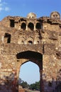 indian heritage Sher Shasuri gate mughal architecture Delhi India Royalty Free Stock Photo