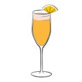 Sherbet Mimosa Punch Cocktail