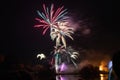 Sherborne fireworks Royalty Free Stock Photo