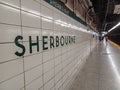 Sherbourne Station interior view Royalty Free Stock Photo