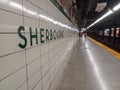 Sherbourne Station interior view Royalty Free Stock Photo