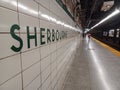 Sherbourne Station interior view Royalty Free Stock Photo
