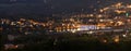 Sherbrooke city at night, downtown cityscape in Quebec Canada Eastern Township