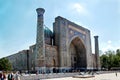 Sherdor Madrasah on Registan Square in Samarkand in Uzbekistan. 29.04.2019 Royalty Free Stock Photo