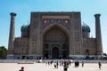 Sherdor Madrasah on Registan Square in Samarkand in Uzbekistan. 29.04.2019 Royalty Free Stock Photo