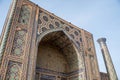 Sherdor Madrassah in Samarkand, Uzbekistan. Central Asia