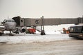 Sheremetyevo Airport in winter. Moscow, Russia.