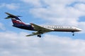 Aeroflot Tupolev Tu-134 landing at Sheremetyevo international airport.