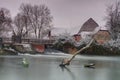 Sherfield On Loddon after Snowfall