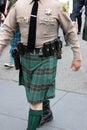 Sherif on St Patrick's Day Parade Royalty Free Stock Photo