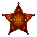Sheriff abstract badge Royalty Free Stock Photo