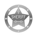 Sheriff abstract badge Royalty Free Stock Photo