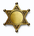 Sheriff Badge Royalty Free Stock Photo