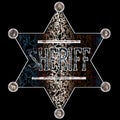 Sheriff Badge Abstract Royalty Free Stock Photo