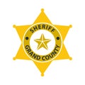 Sheriff Badge Icon Royalty Free Stock Photo